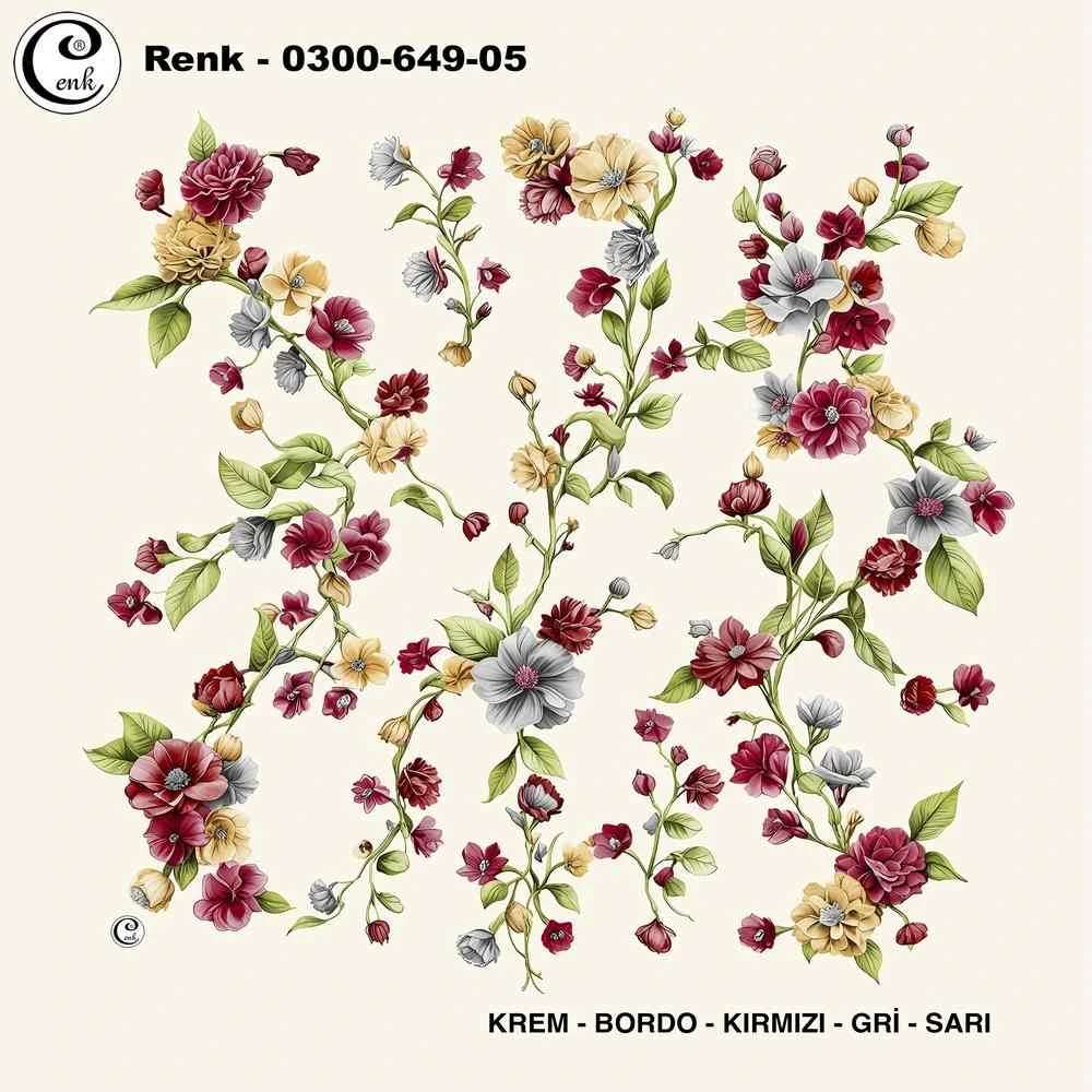 Cenk Desenli Oyalık Yazma 649-05