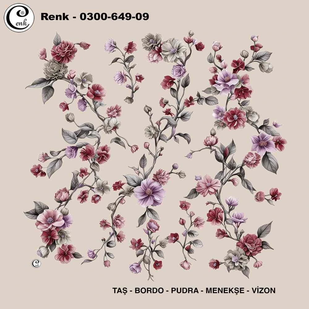 Cenk Desenli Oyalık Yazma 649-09