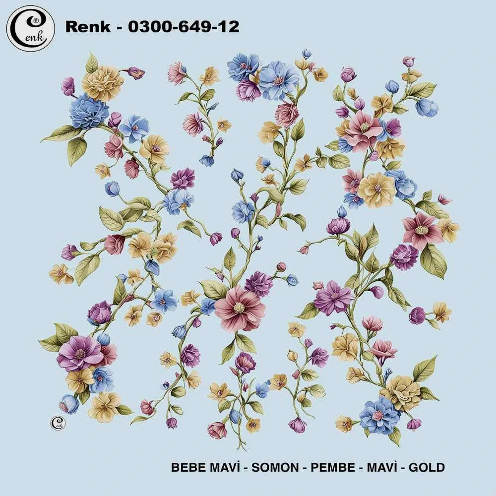 Cenk Desenli Oyalık Yazma 649-12