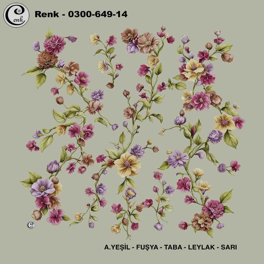 Cenk Desenli Oyalık Yazma 649-14