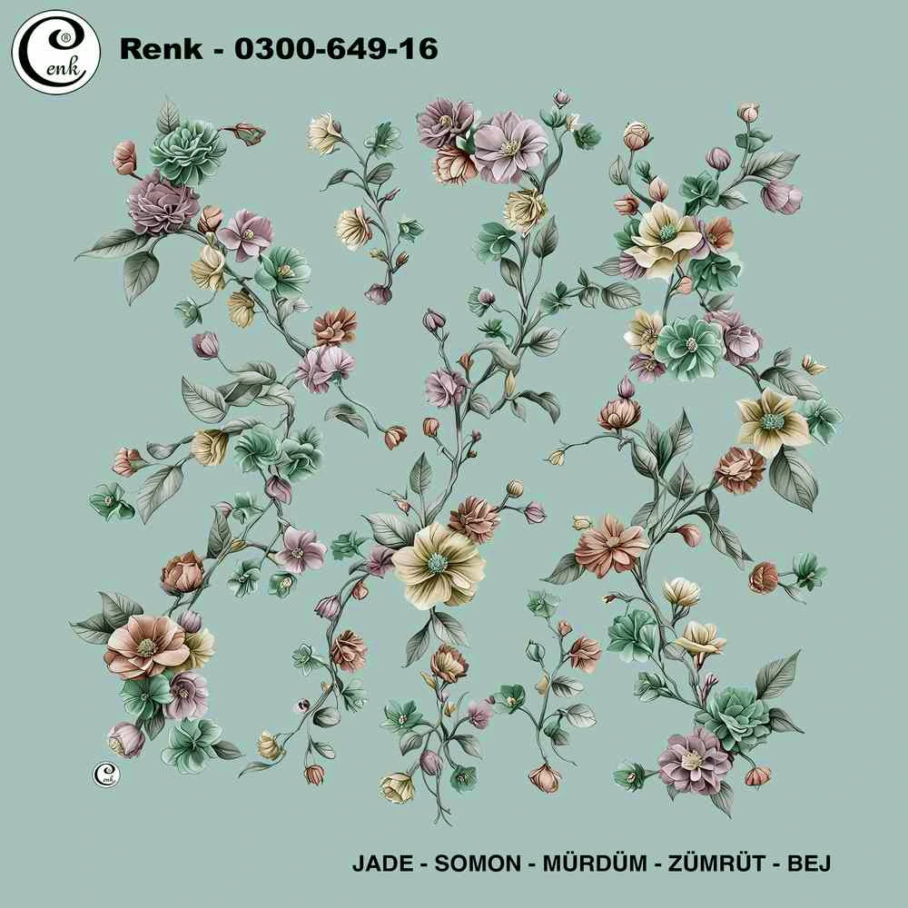 Cenk Desenli Oyalık Yazma 649-16