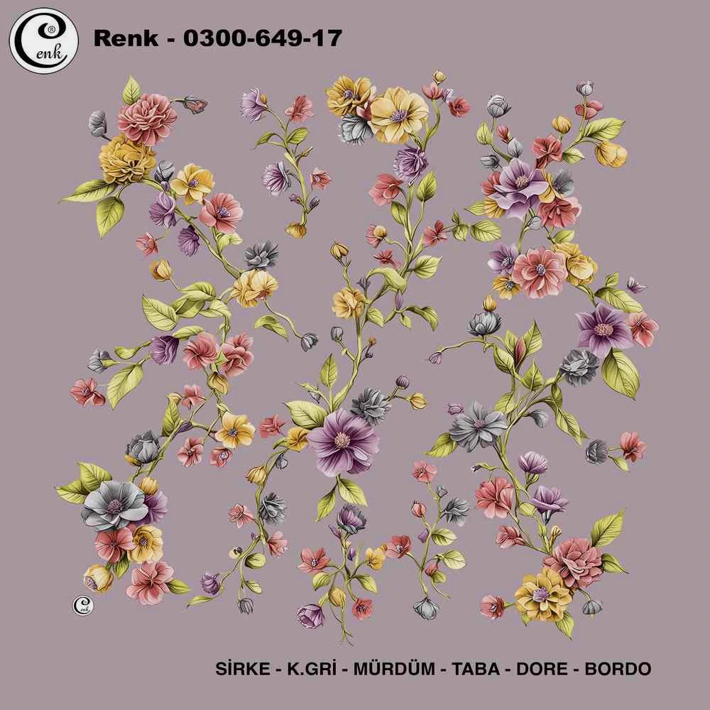 Cenk Desenli Oyalık Yazma 649-17