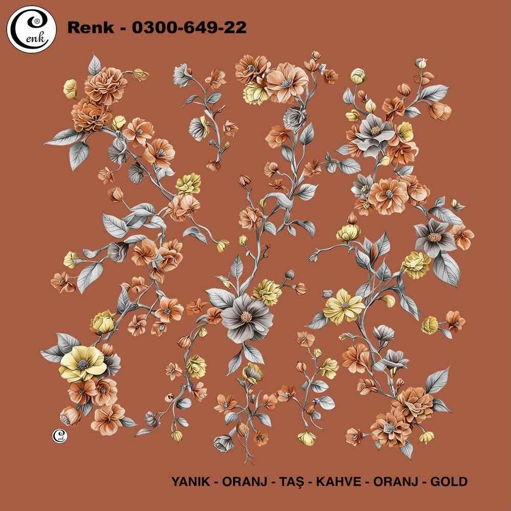 Cenk Desenli Oyalık Yazma 649-22