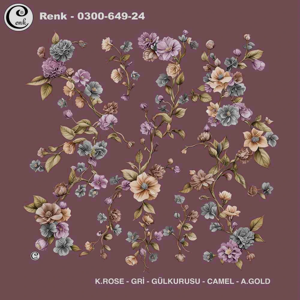 Cenk Desenli Oyalık Yazma 649-24