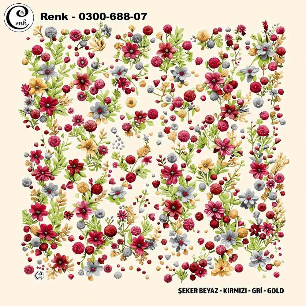 Cenk Desenli Oyalık Yazma 688-07