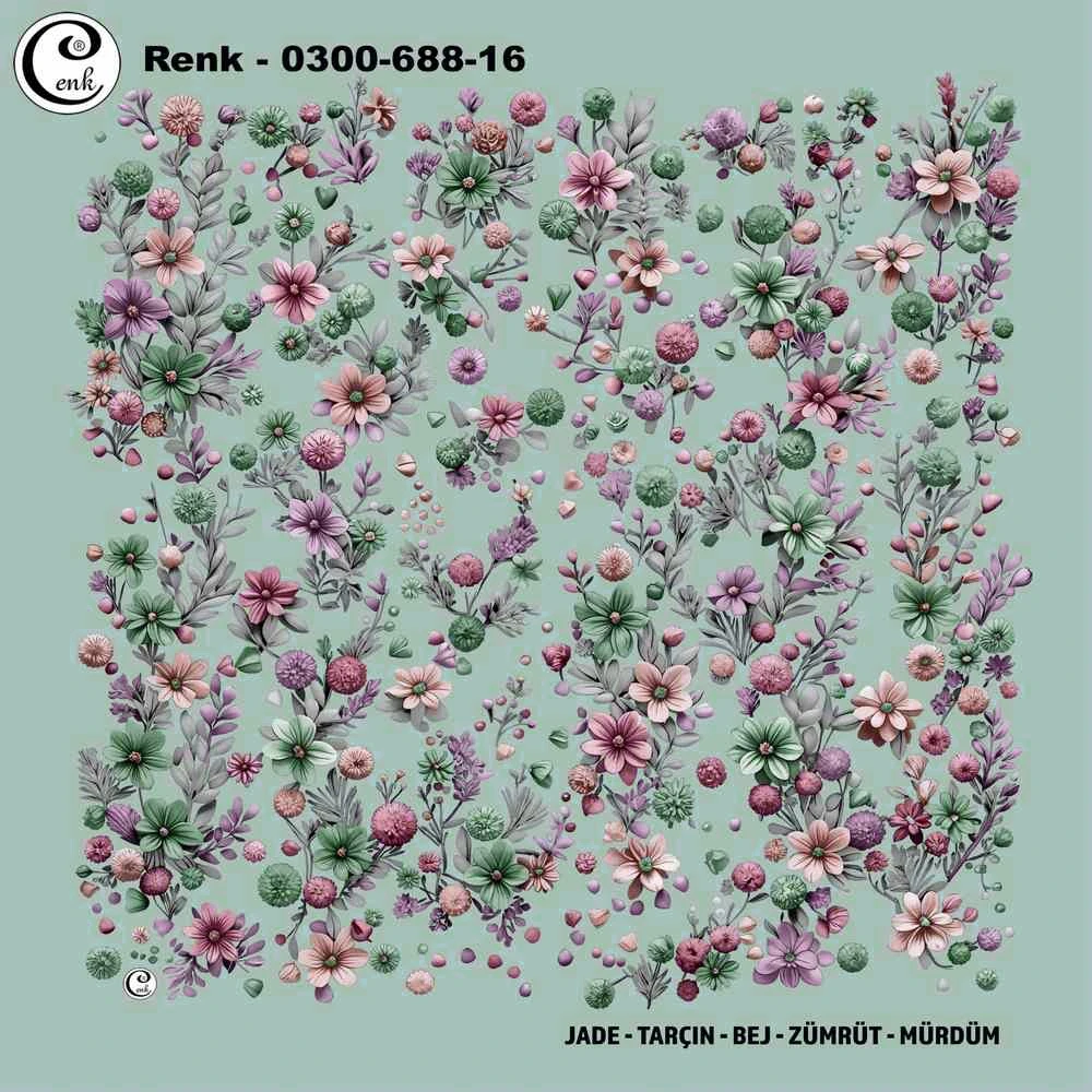 Cenk Desenli Oyalık Yazma 688-16