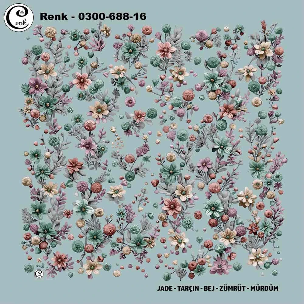 Cenk Desenli Oyalık Yazma 688-16
