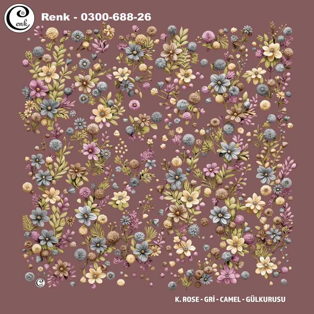 Cenk Desenli Oyalık Yazma 688-26