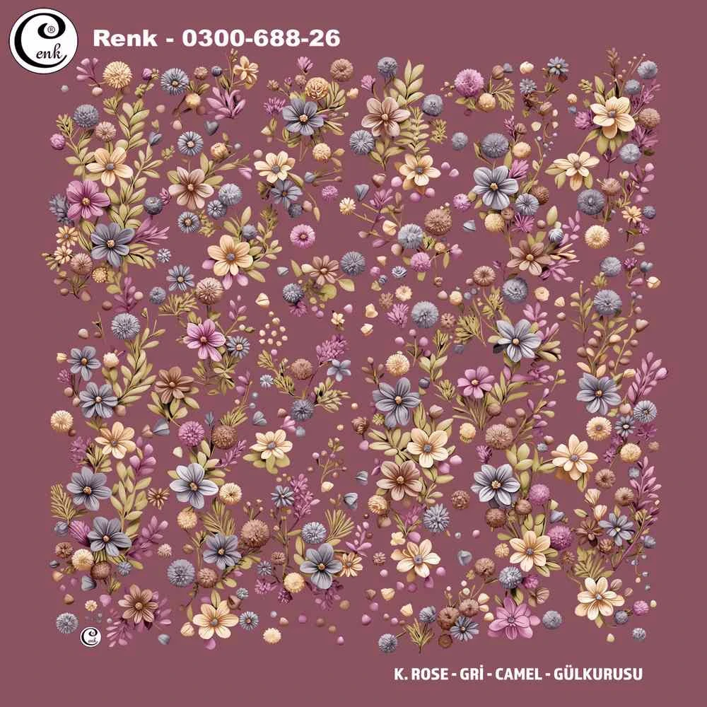 Cenk Desenli Oyalık Yazma 688-26