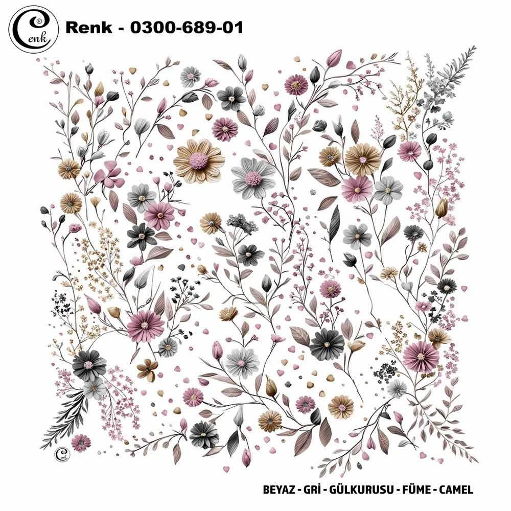 Cenk Desenli Oyalık Yazma 689-01