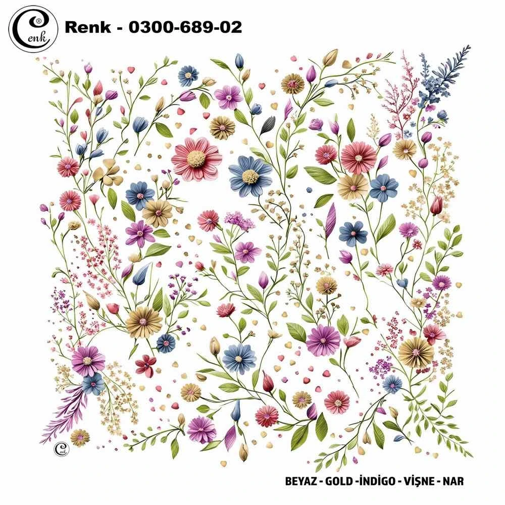 Cenk Desenli Oyalık Yazma 689-02