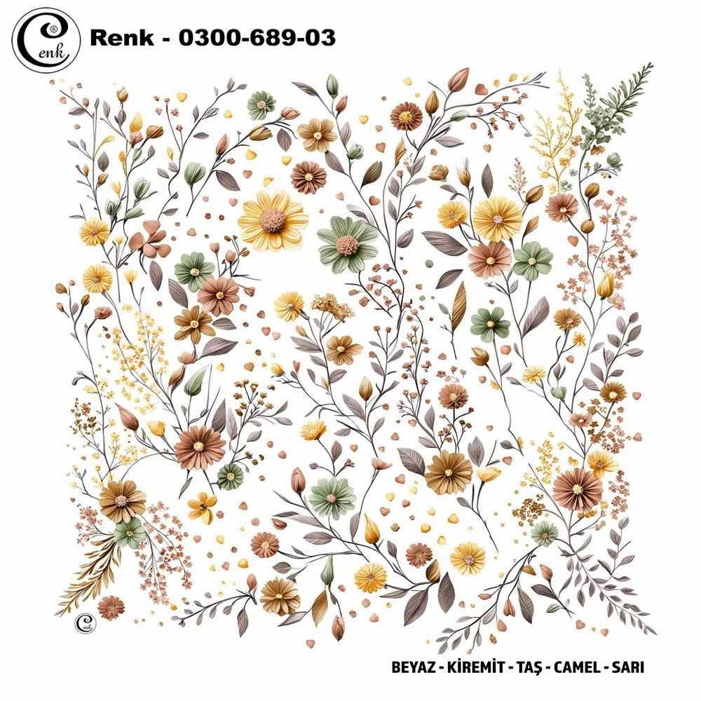 Cenk Desenli Oyalık Yazma 689-03