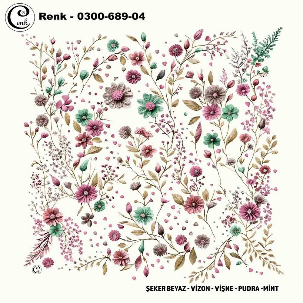 Cenk Desenli Oyalık Yazma 689-04