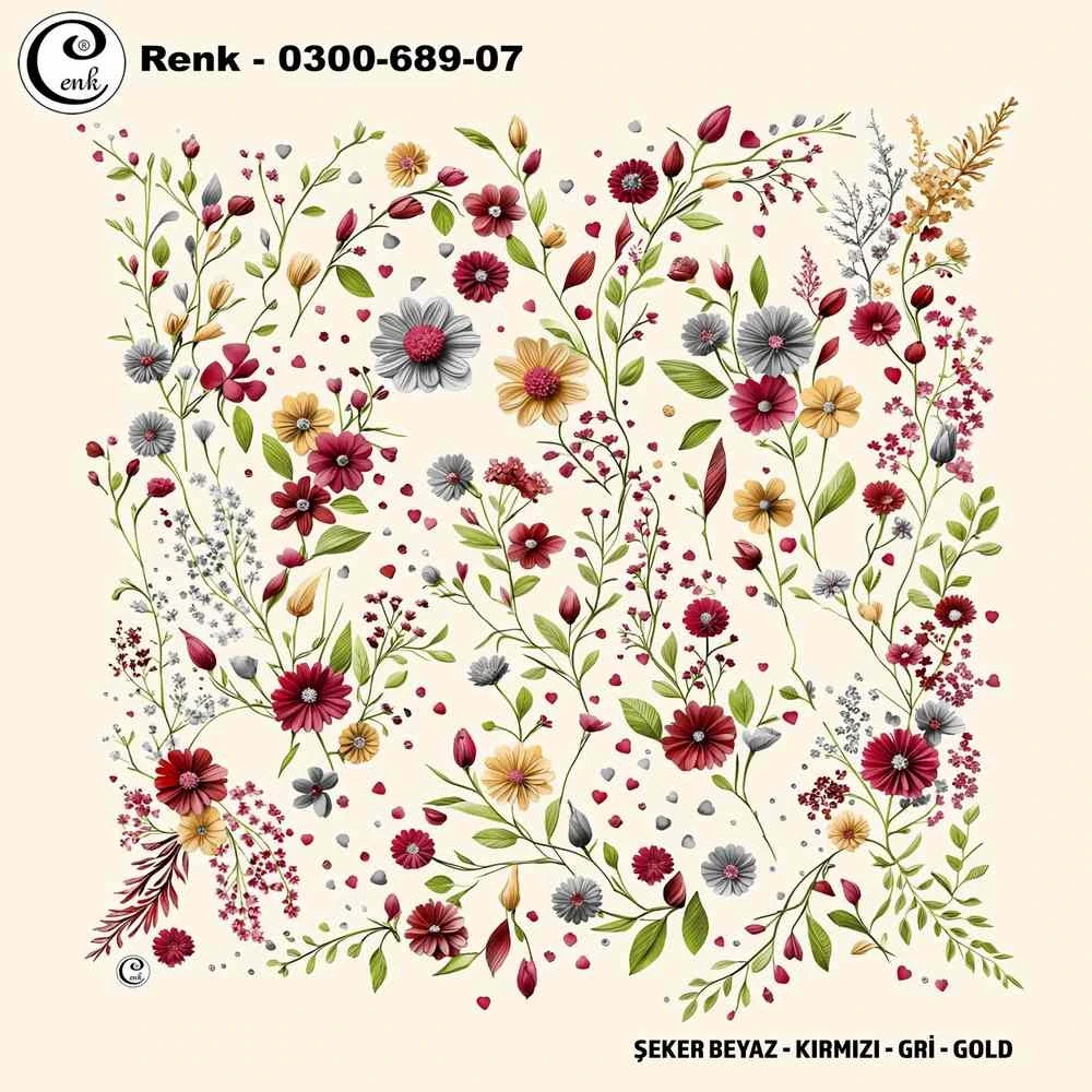 Cenk Desenli Oyalık Yazma 689-07