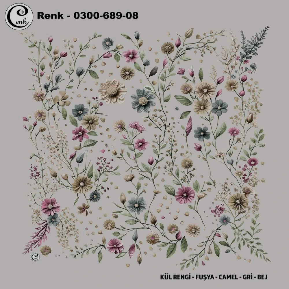 Cenk Desenli Oyalık Yazma 689-08