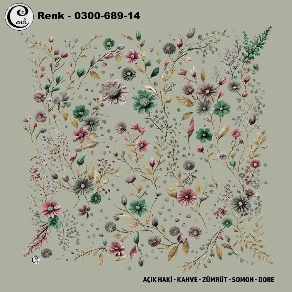 Cenk Desenli Oyalık Yazma 689-14