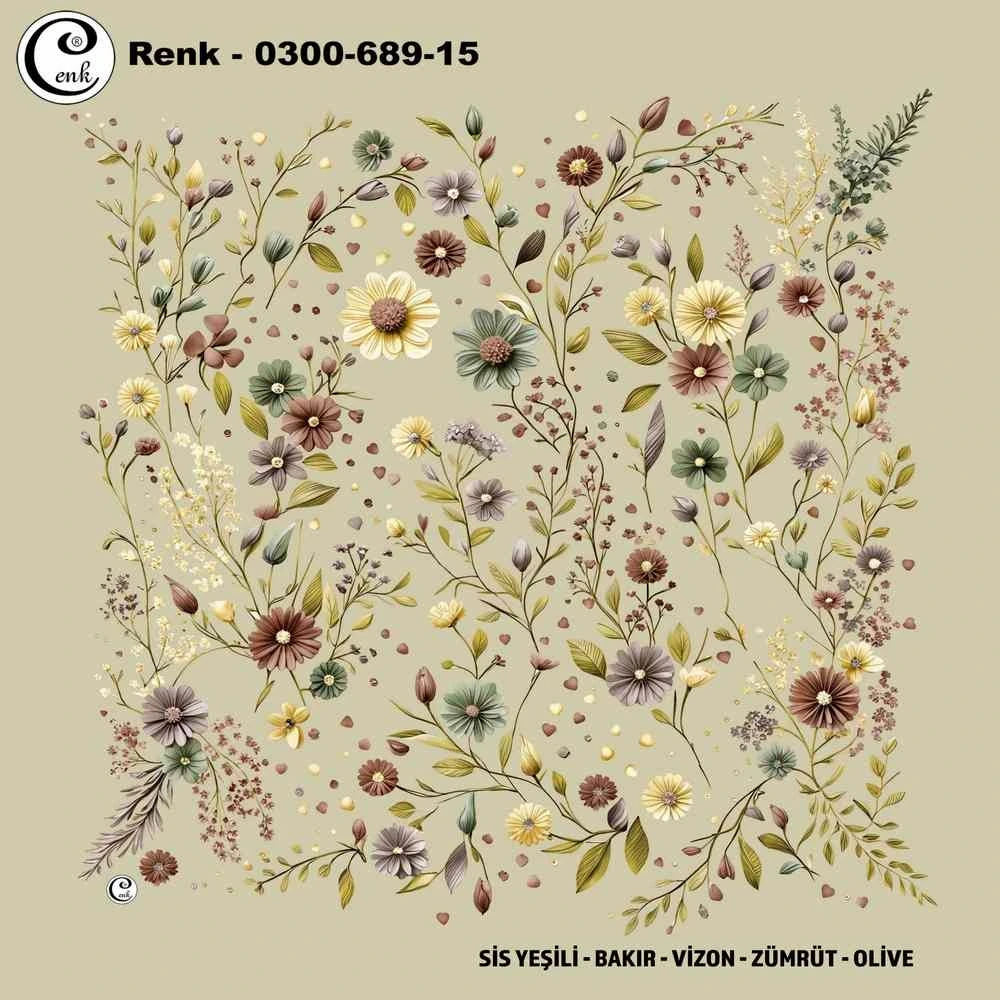 Cenk Desenli Oyalık Yazma 689-15