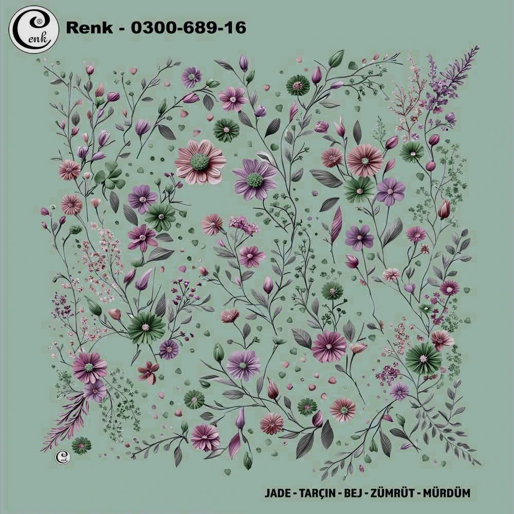 Cenk Desenli Oyalık Yazma 689-16