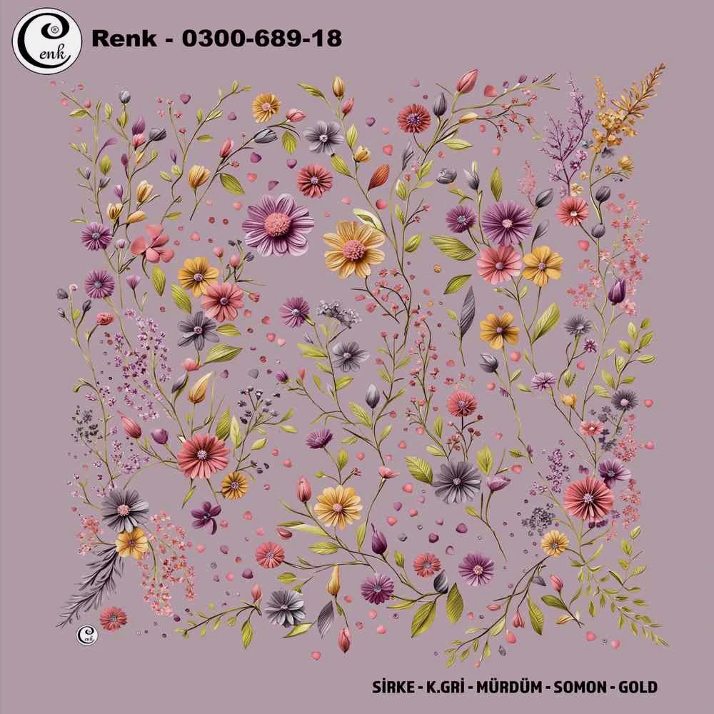 Cenk Desenli Oyalık Yazma 689-18