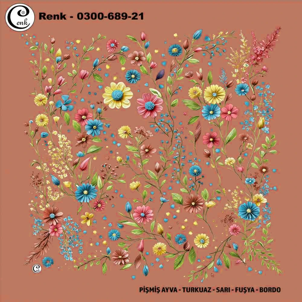 Cenk Desenli Oyalık Yazma 689-21