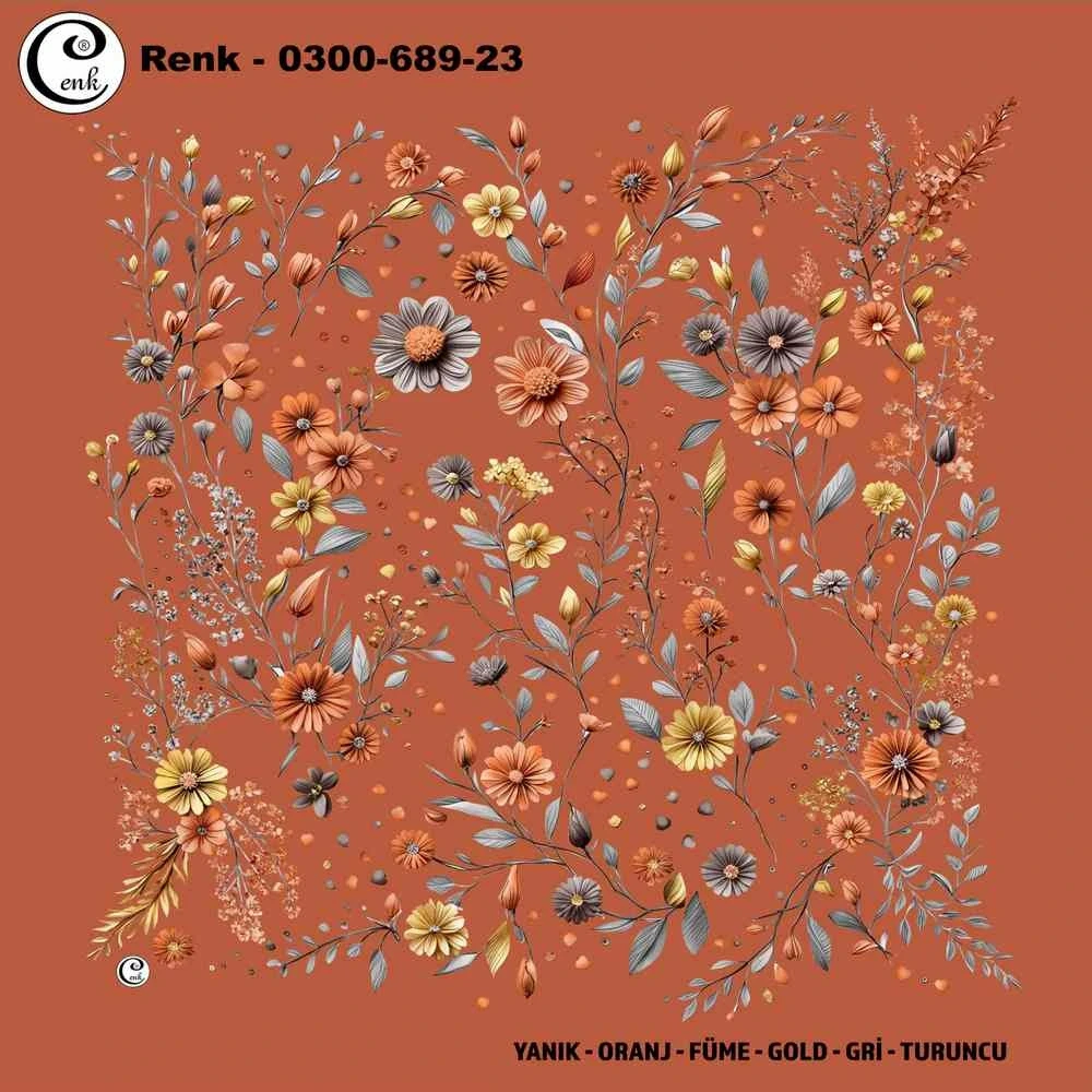 Cenk Desenli Oyalık Yazma 689-23