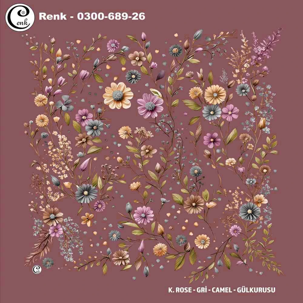 Cenk Desenli Oyalık Yazma 689-26