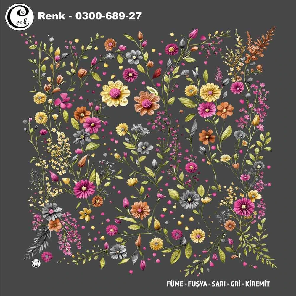 Cenk Desenli Oyalık Yazma 689-27