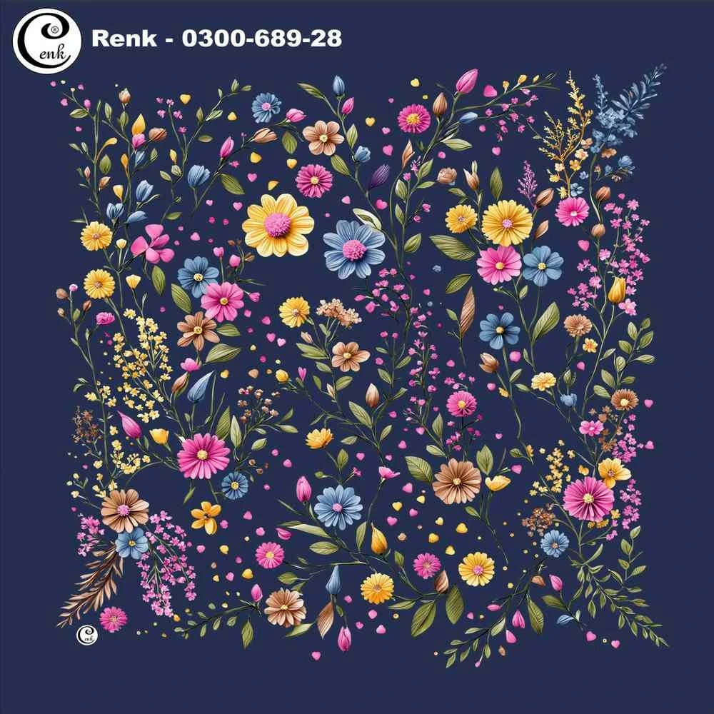 Cenk Desenli Oyalık Yazma 689-28