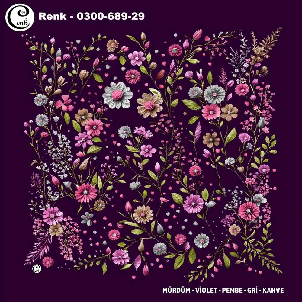 Cenk Desenli Oyalık Yazma 689-29