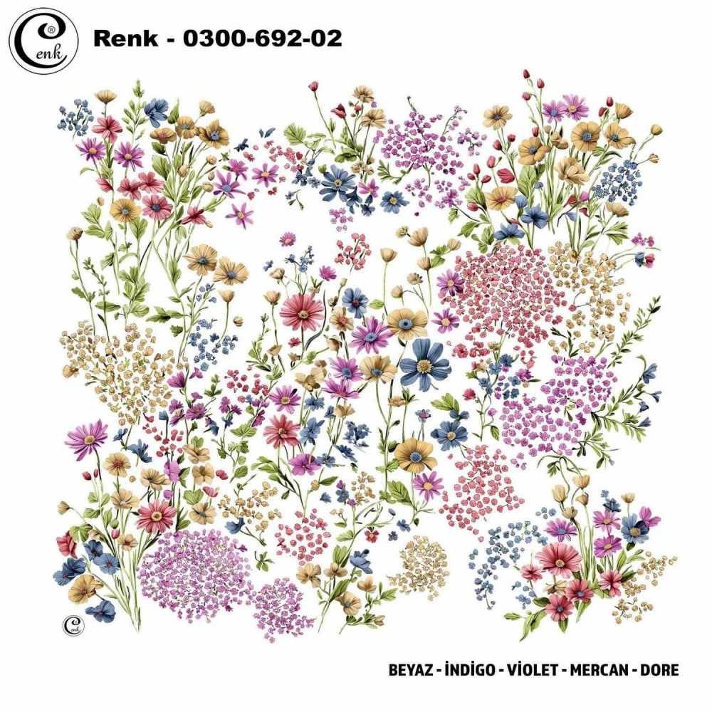 Cenk Desenli Oyalık Yazma 692-02