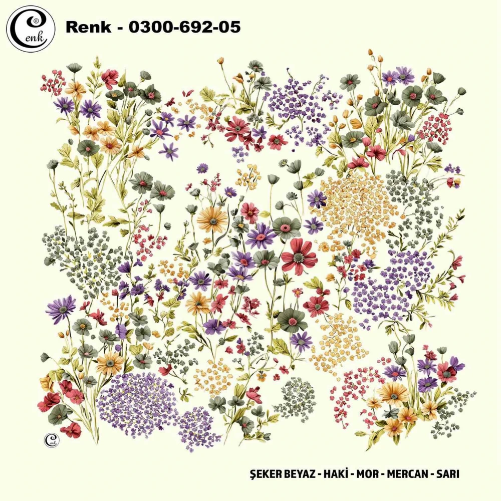 Cenk Desenli Oyalık Yazma 692-05