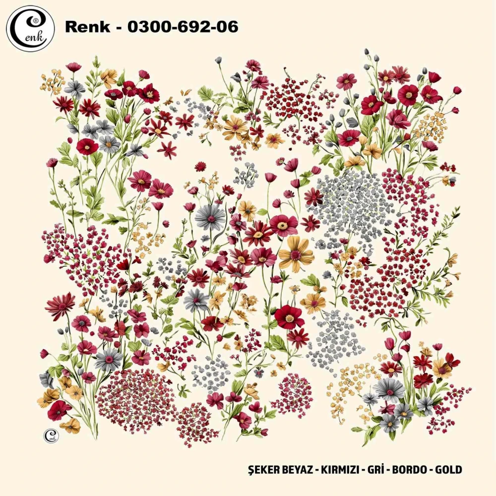 Cenk Desenli Oyalık Yazma 692-06