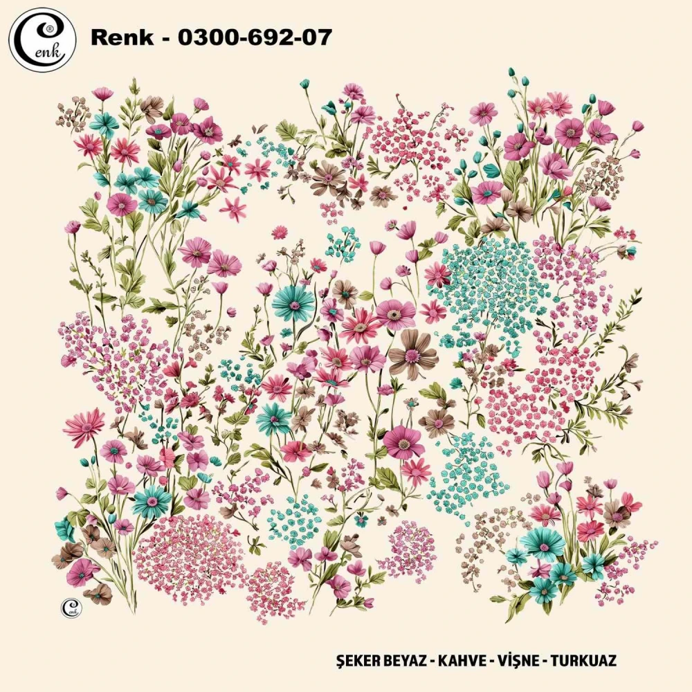 Cenk Desenli Oyalık Yazma 692-07