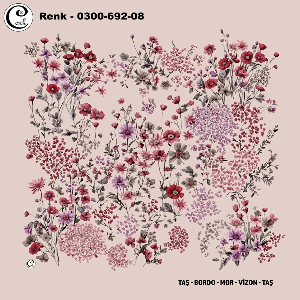 Cenk Desenli Oyalık Yazma 692-08