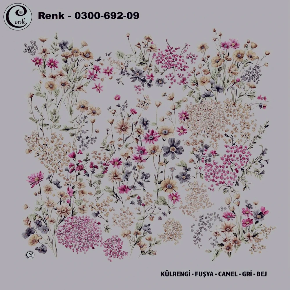 Cenk Desenli Oyalık Yazma 692-09