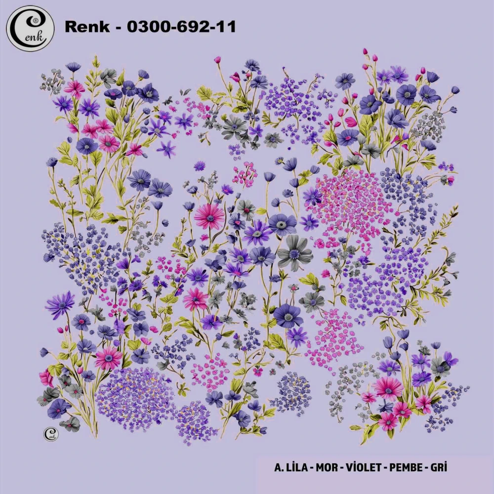 Cenk Desenli Oyalık Yazma 692-11