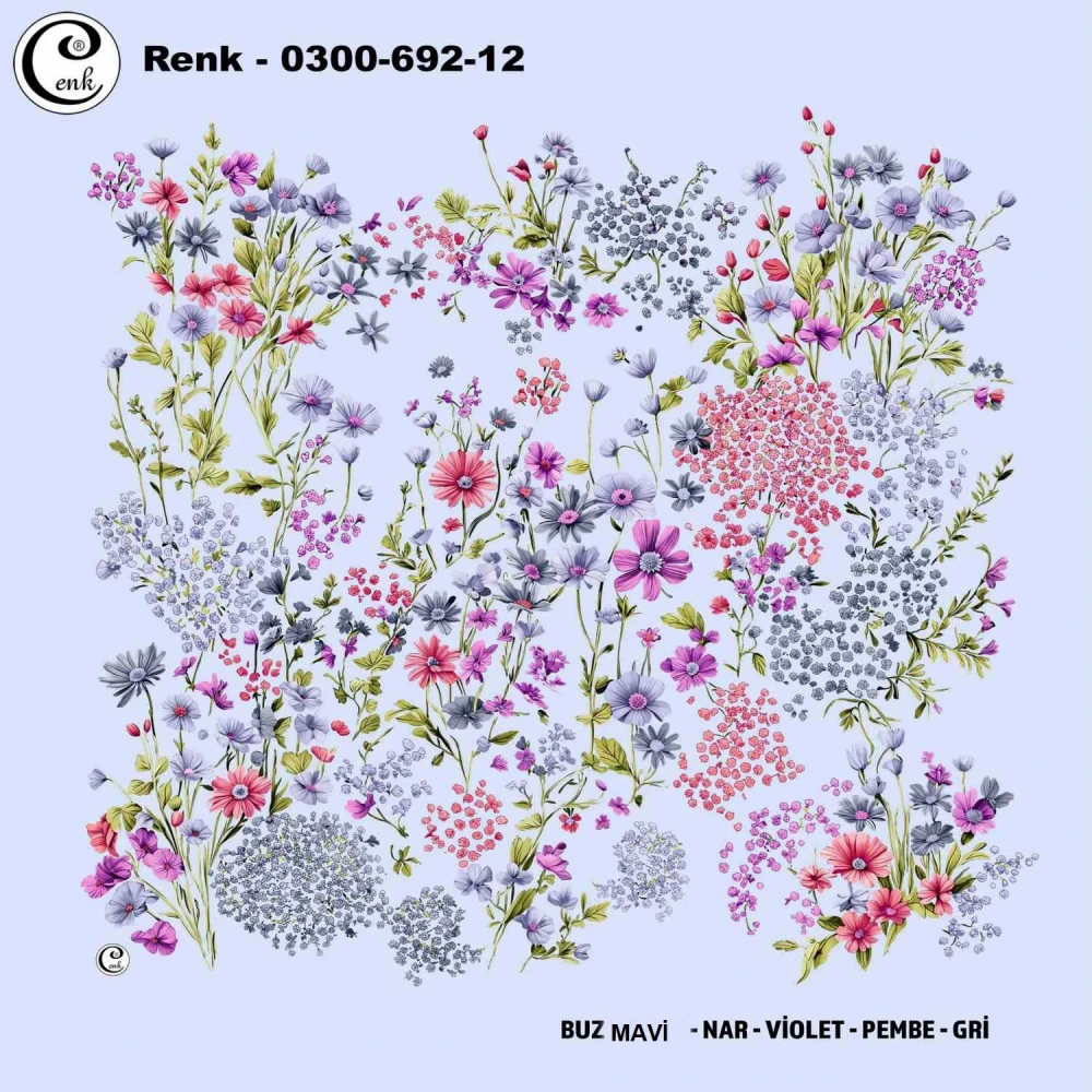 Cenk Desenli Oyalık Yazma 692-12