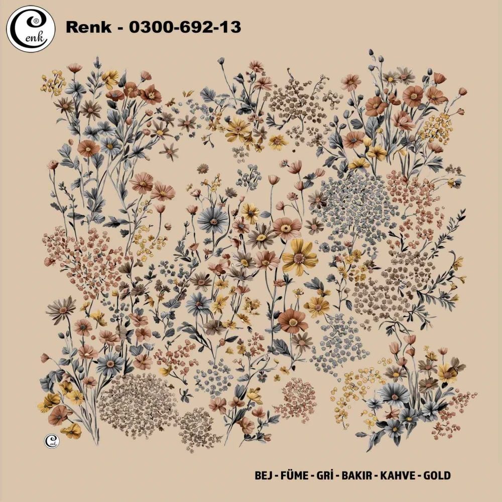 Cenk Desenli Oyalık Yazma 692-13