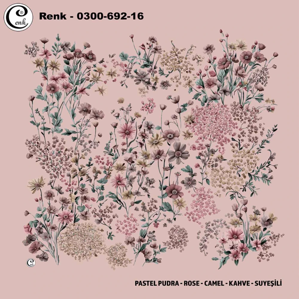 Cenk Desenli Oyalık Yazma 692-16