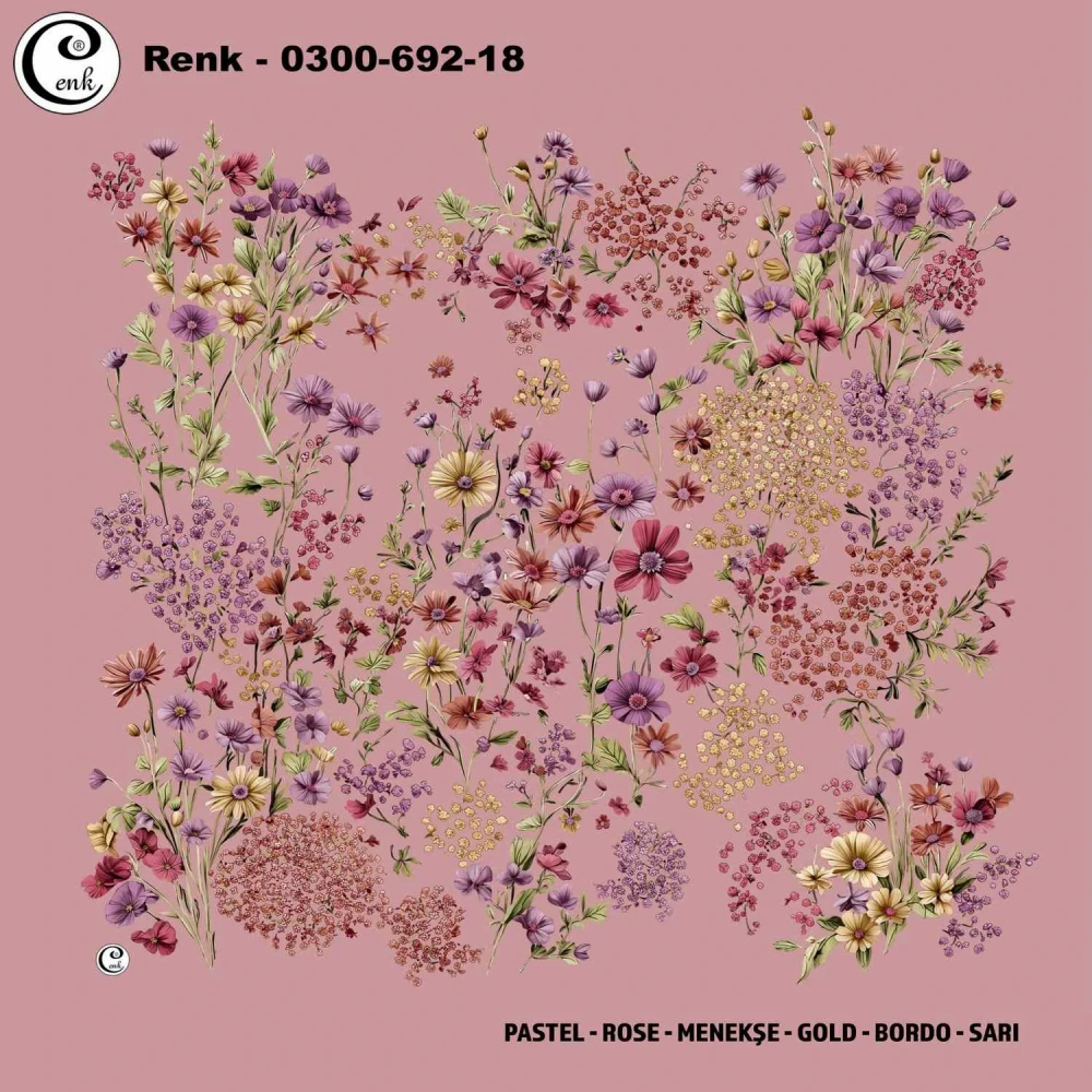 Cenk Desenli Oyalık Yazma 692-18