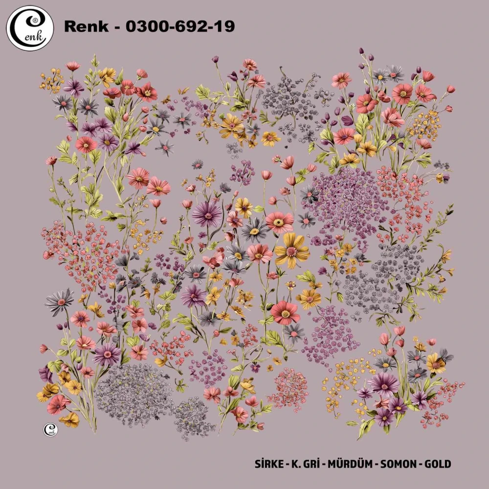 Cenk Desenli Oyalık Yazma 692-19