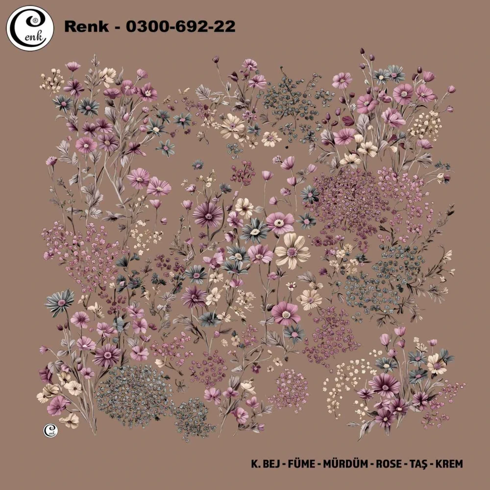 Cenk Desenli Oyalık Yazma 692-22