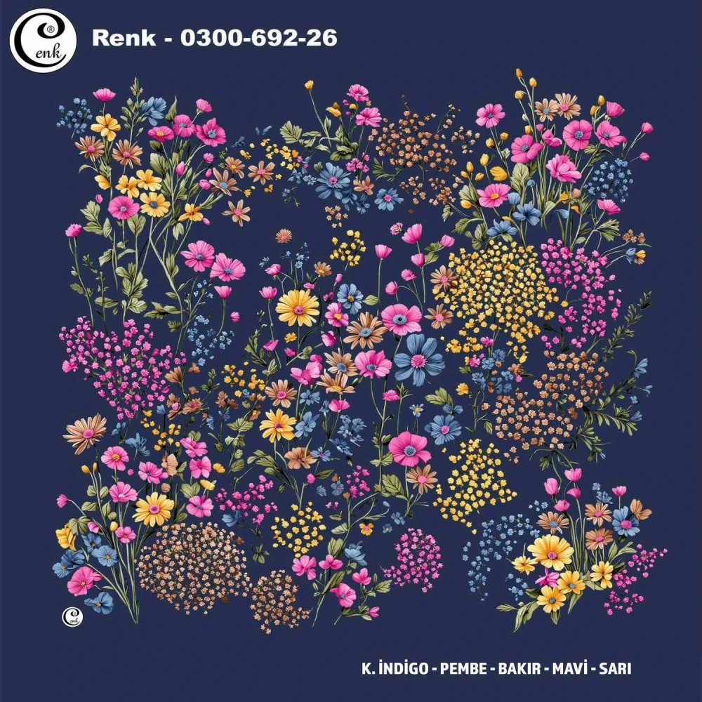 Cenk Desenli Oyalık Yazma 692-26