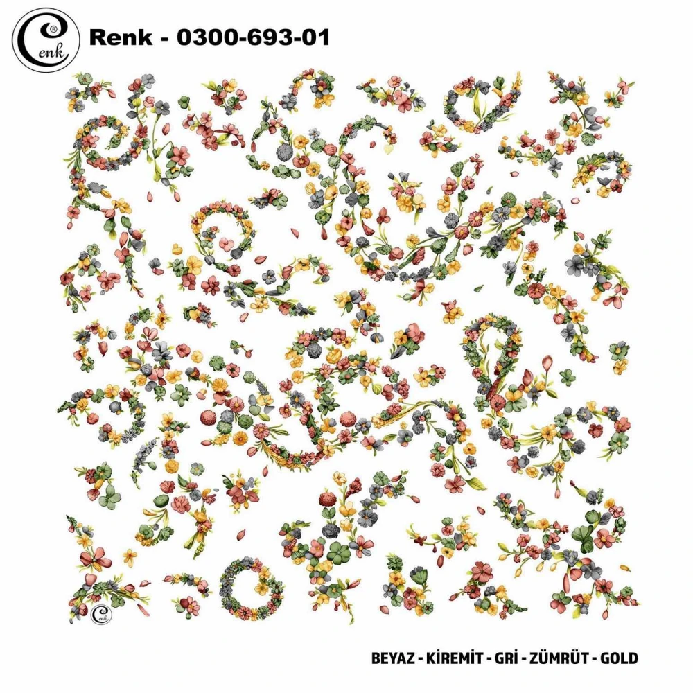 Cenk Desenli Oyalık Yazma 693-01