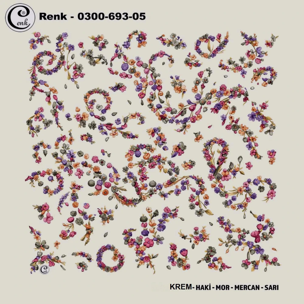 Cenk Desenli Oyalık Yazma 693-05