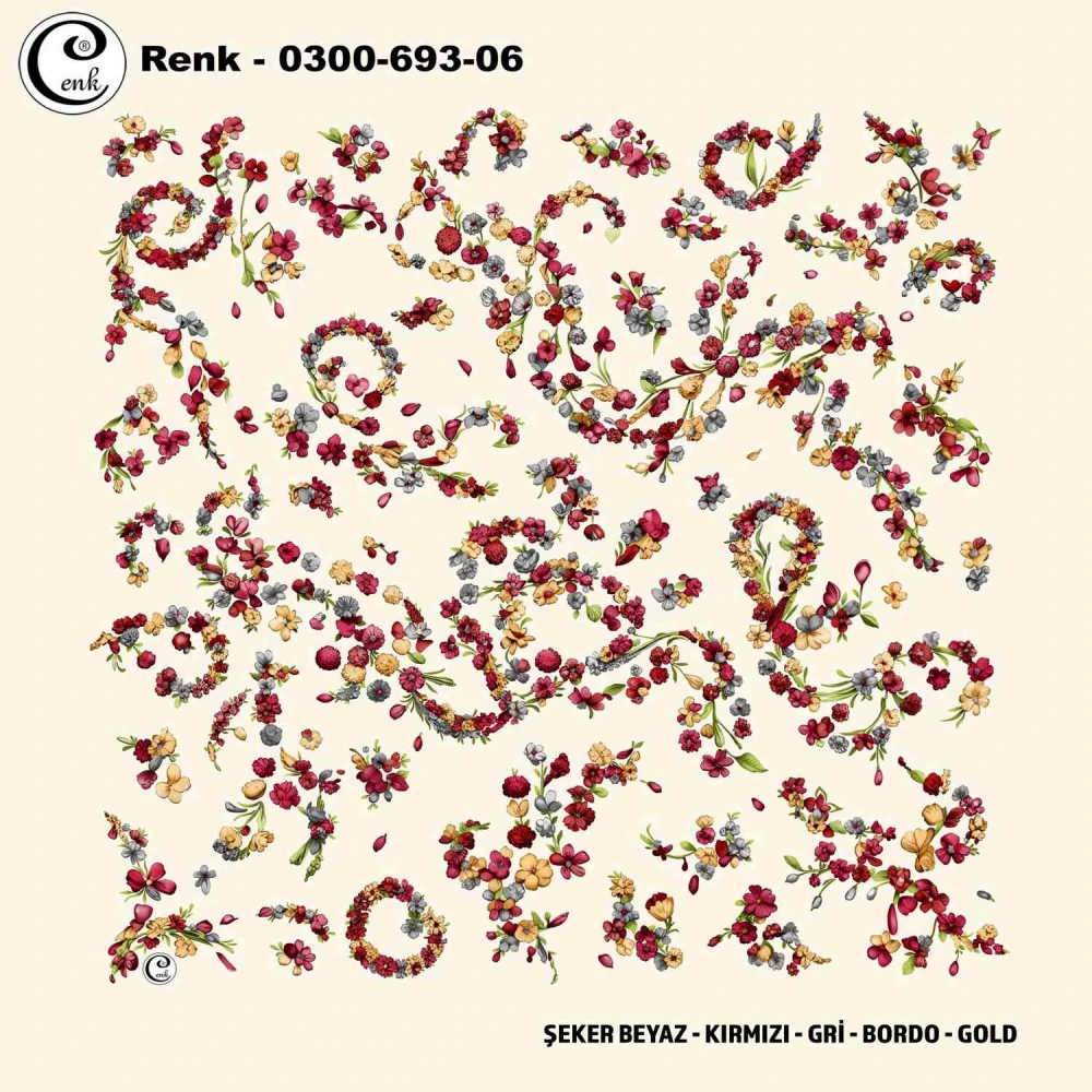 Cenk Desenli Oyalık Yazma 693-06