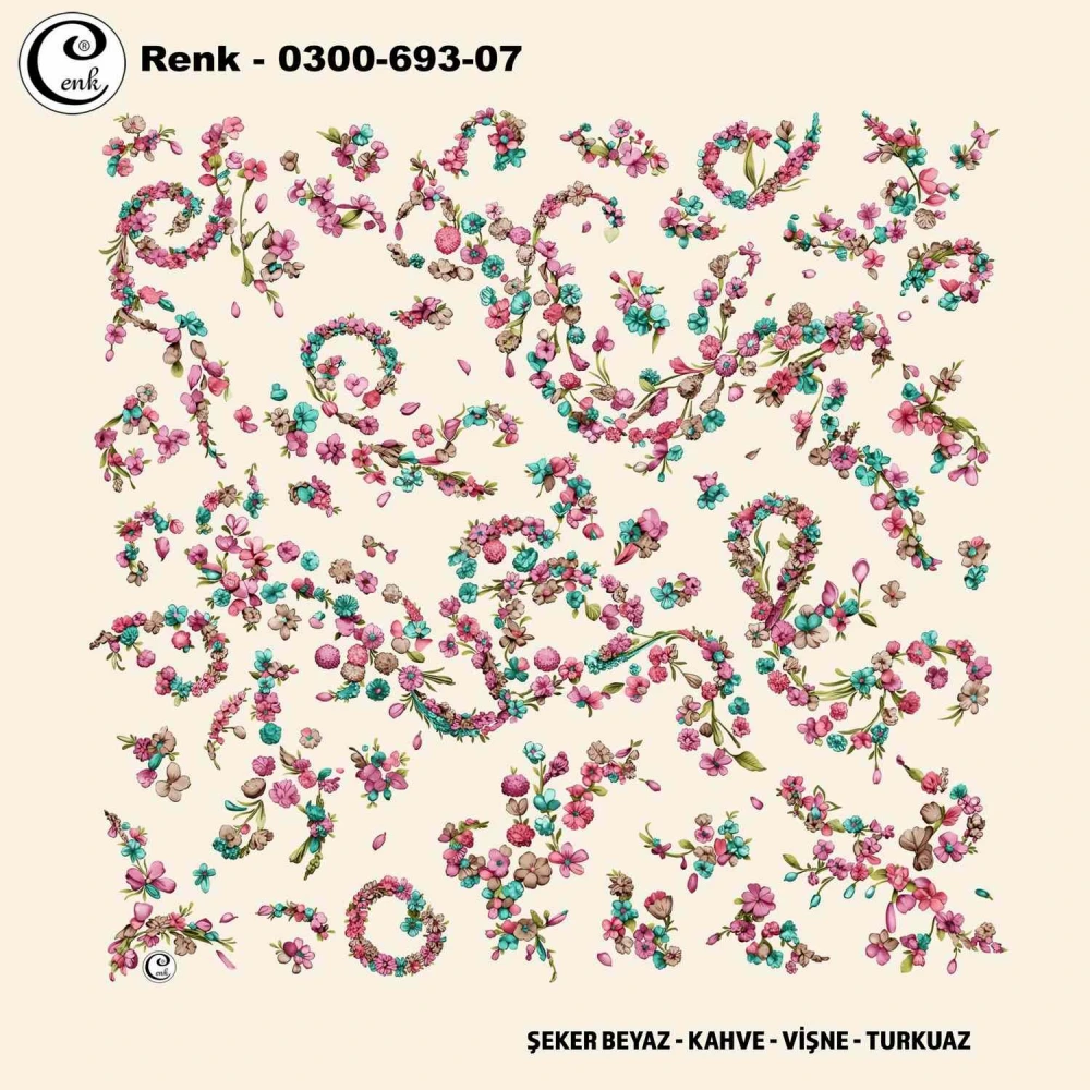 Cenk Desenli Oyalık Yazma 693-07