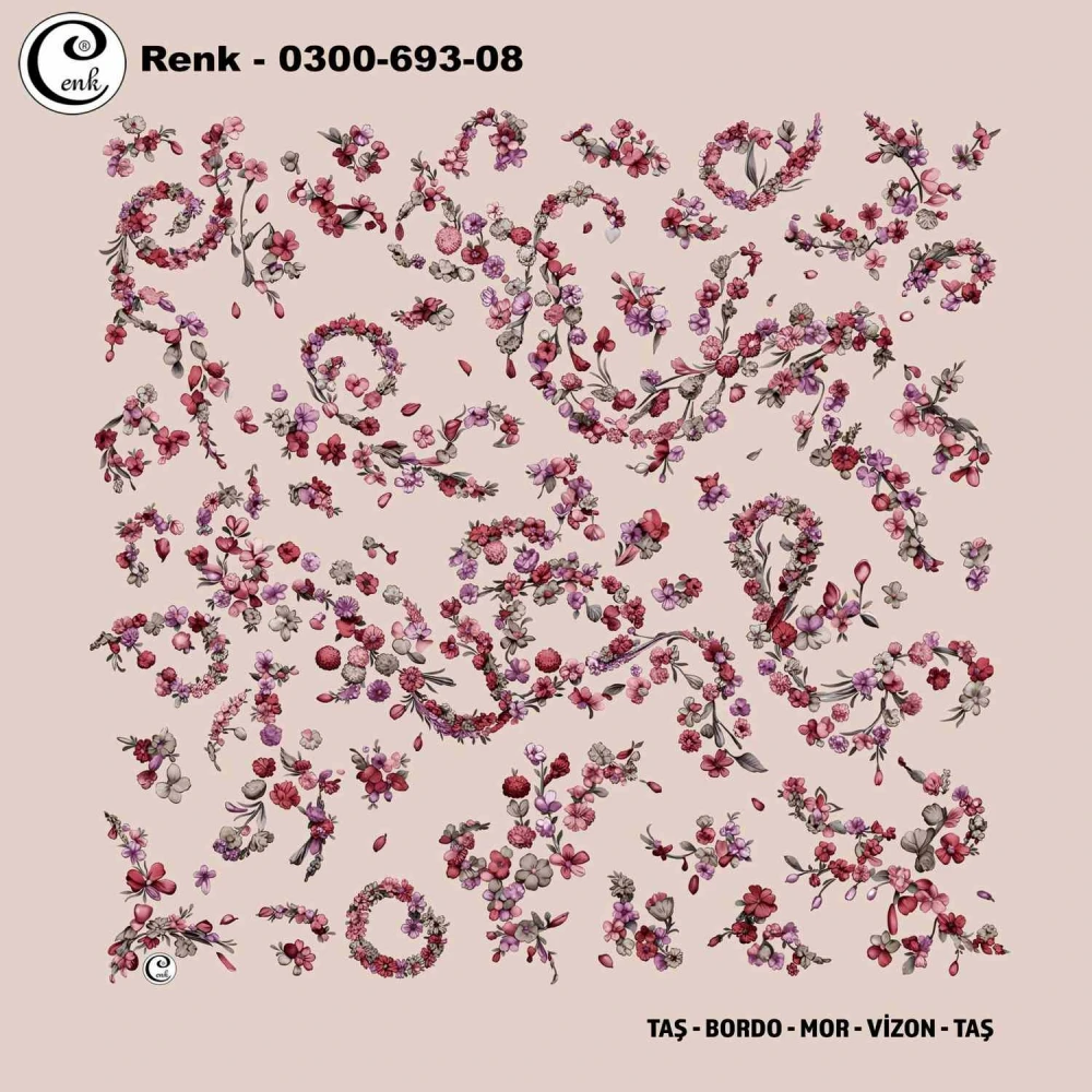 Cenk Desenli Oyalık Yazma 693-08