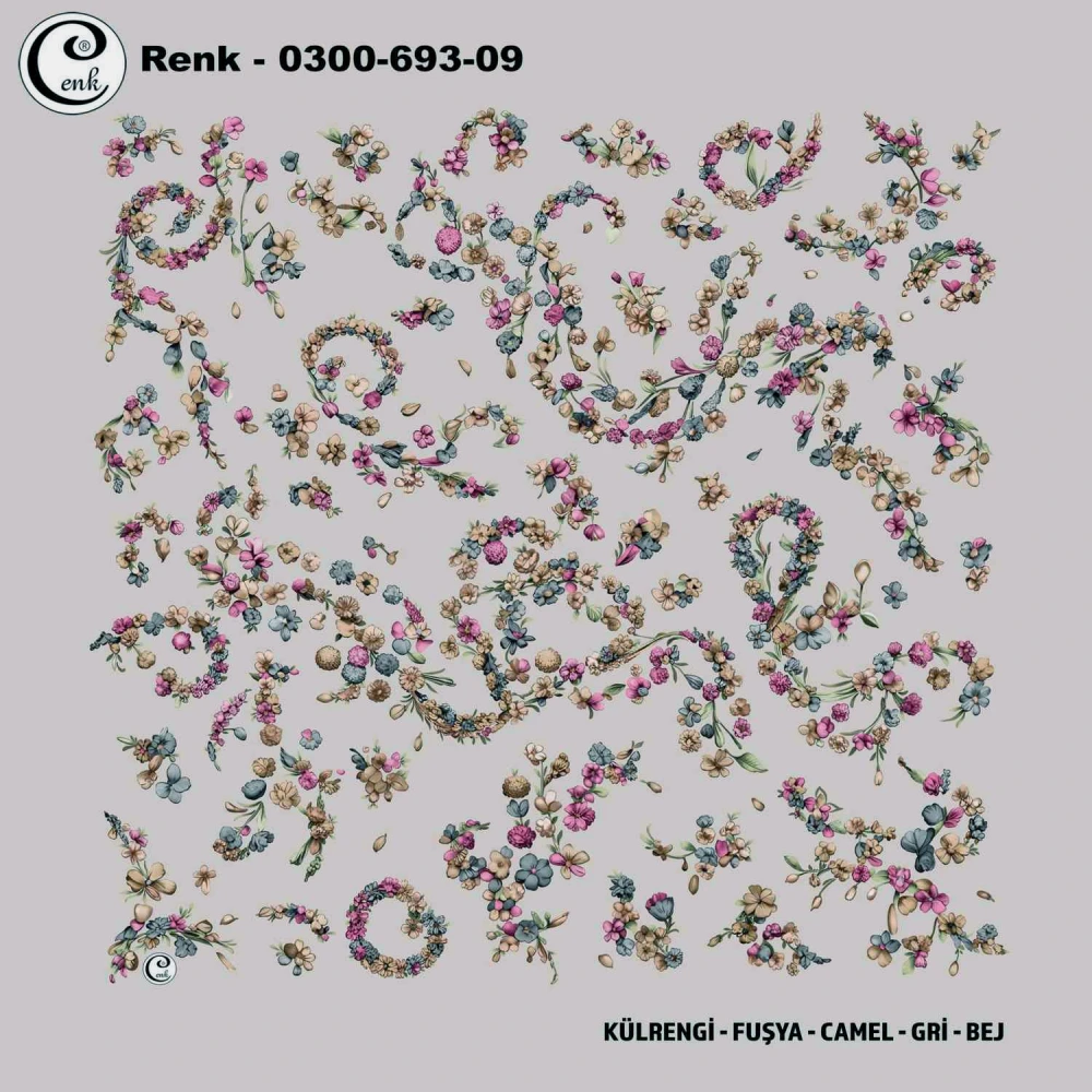 Cenk Desenli Oyalık Yazma 693-09