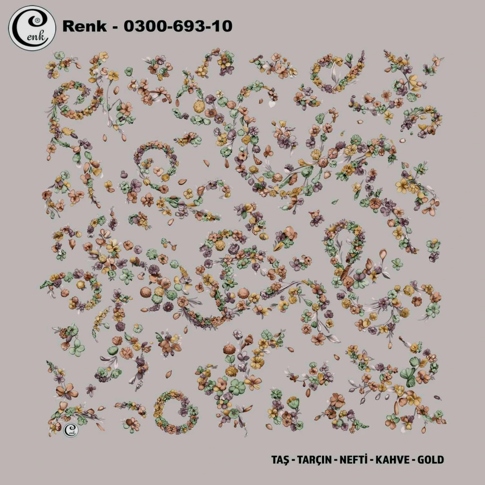 Cenk Desenli Oyalık Yazma 693-10